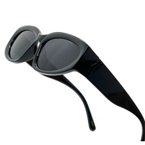 Women Sunglasses Fashion Shield Retro Black Frame Classic Running Golfing Square